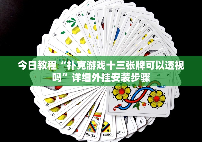 今日教程“扑克游戏十三张牌可以透视吗”详细外挂安装步骤