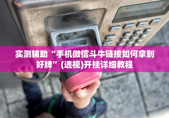 实测辅助“手机微信斗牛链接如何拿到好牌”(透视)开挂详细教程